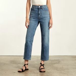Everlane High Rise Ankle Straight Jeans